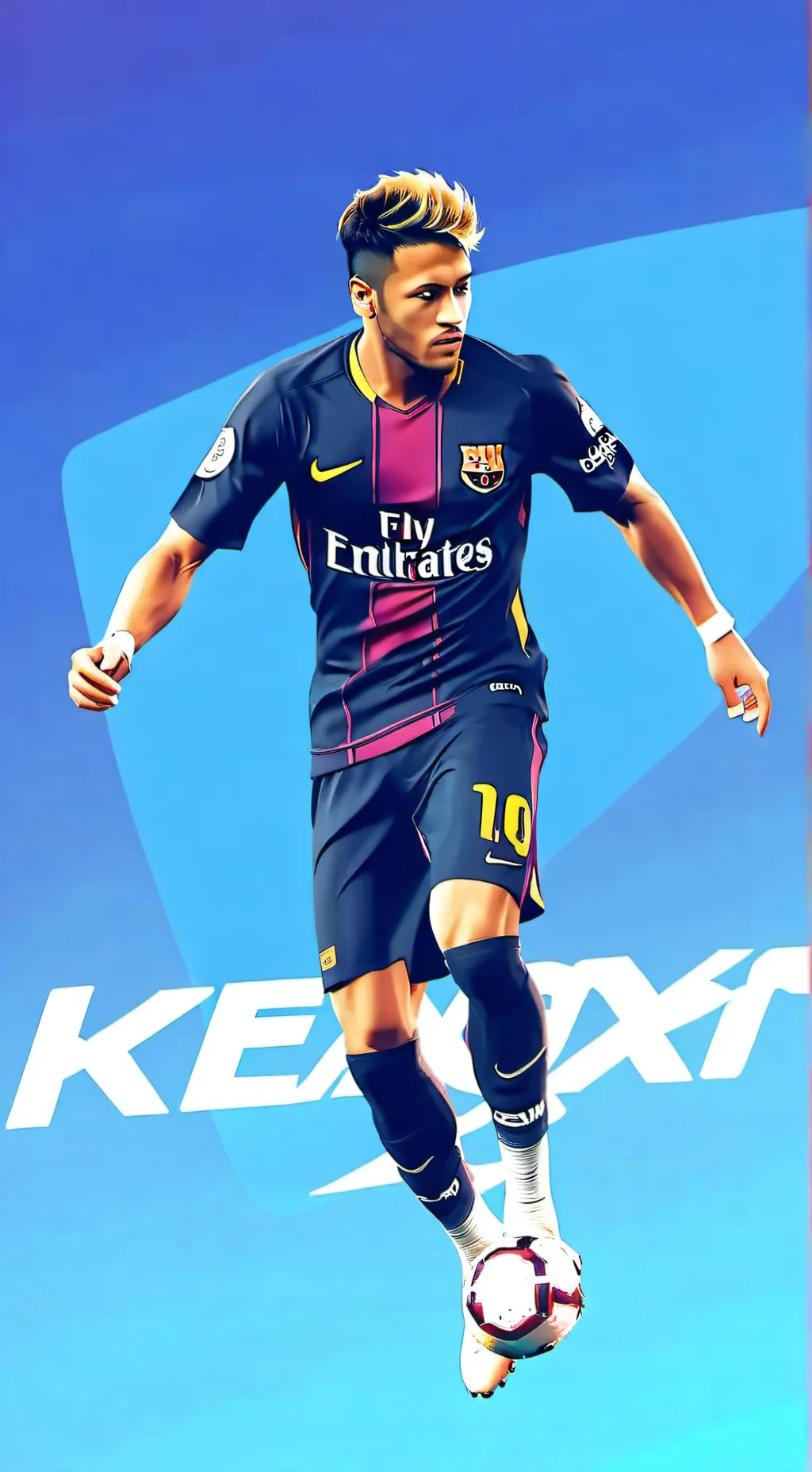 ai character: NEYMAR JR background