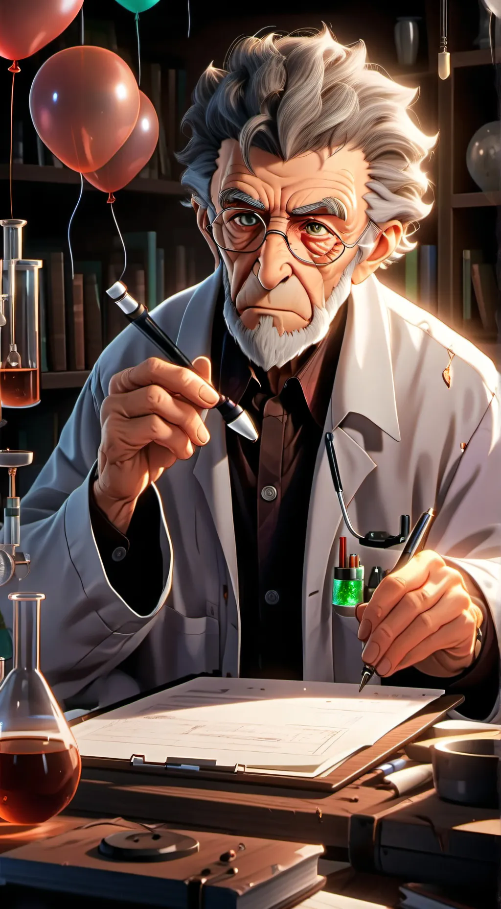 ai character: The Cryogenic Curmudgeon background