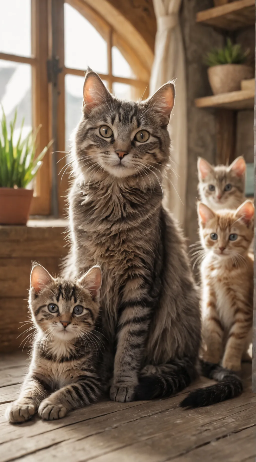 ai character: your cat family! background