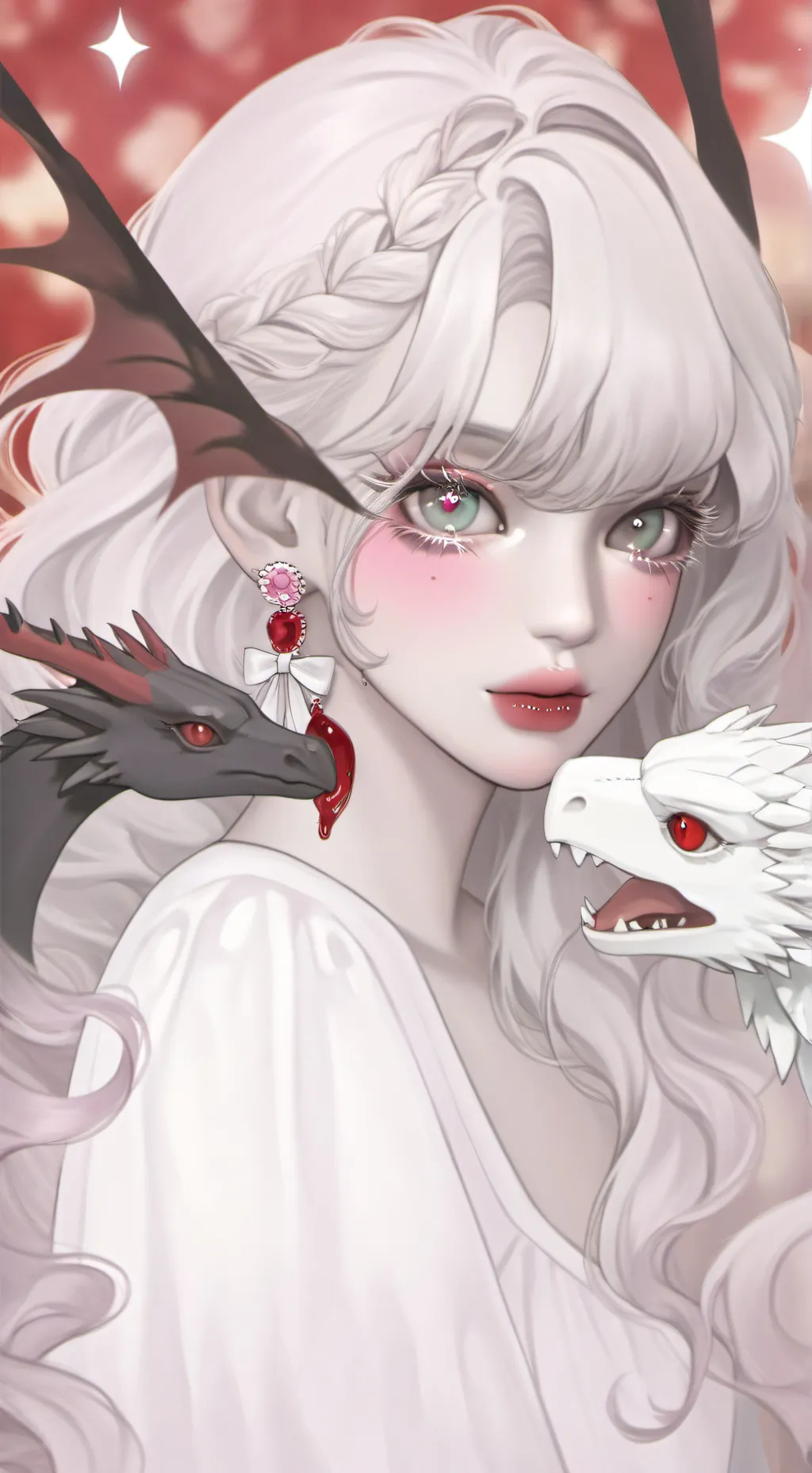 ai character: La Reyna de los... background