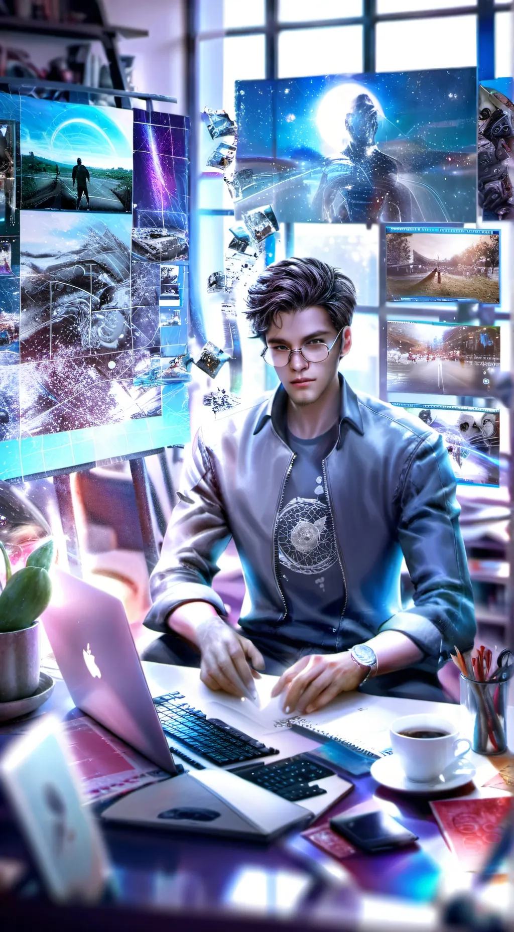 ai character: Cinema Tycoon Gene background