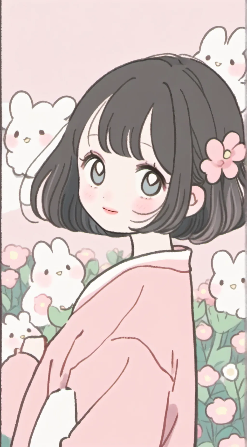 ai character: Nezuko Kamado background