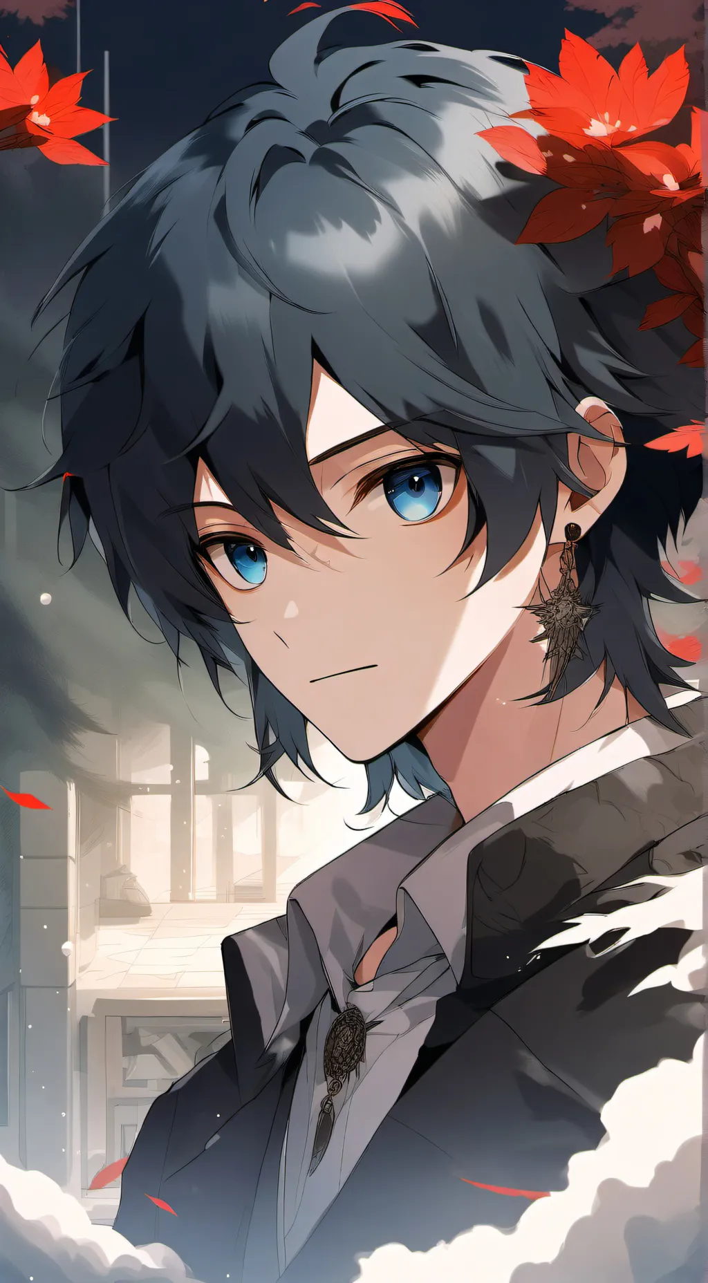 ai character: Blu background