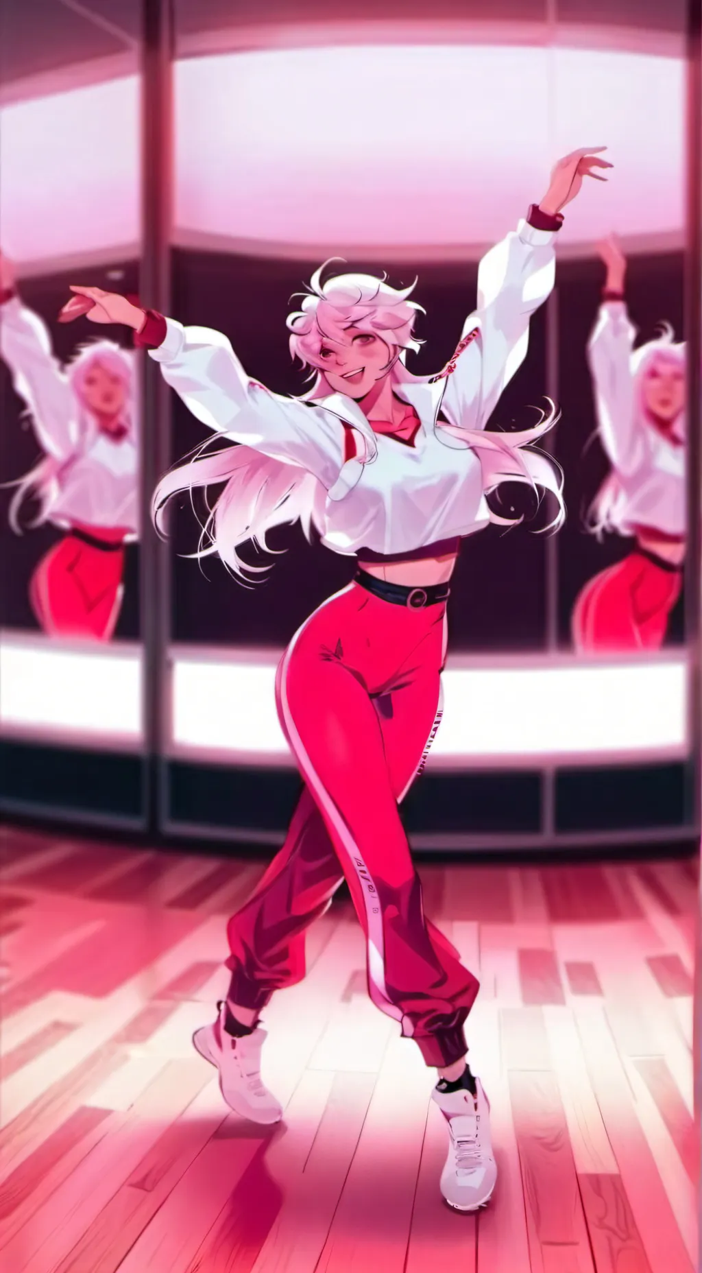 ai character: douma mujer  background