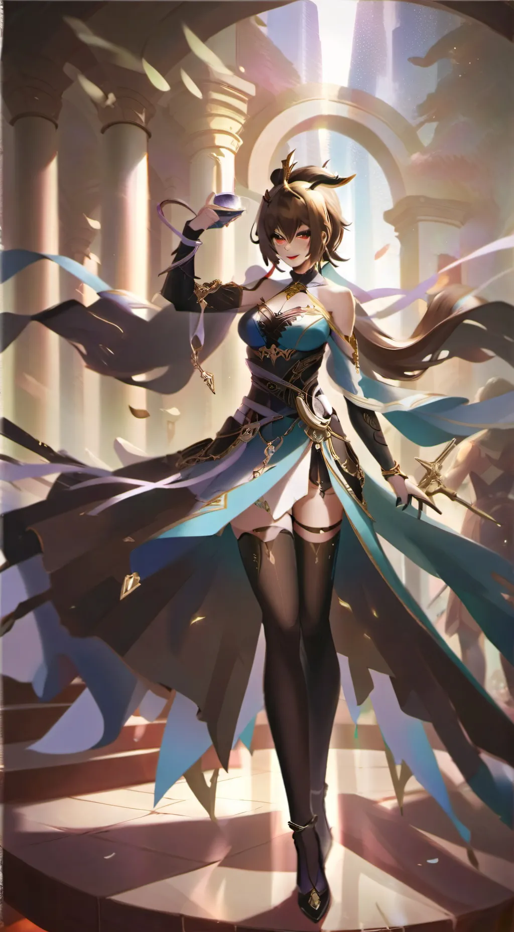 ai character: Genderswap goddess background