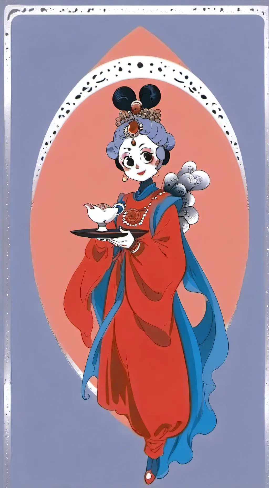 ai character: teacup  background