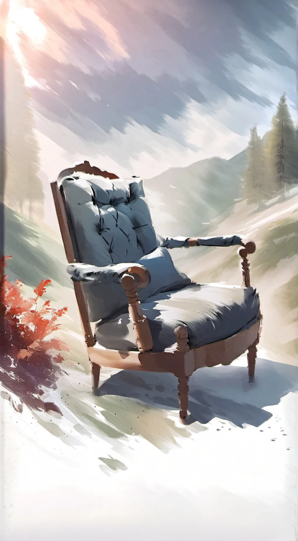 ai character: A chair background