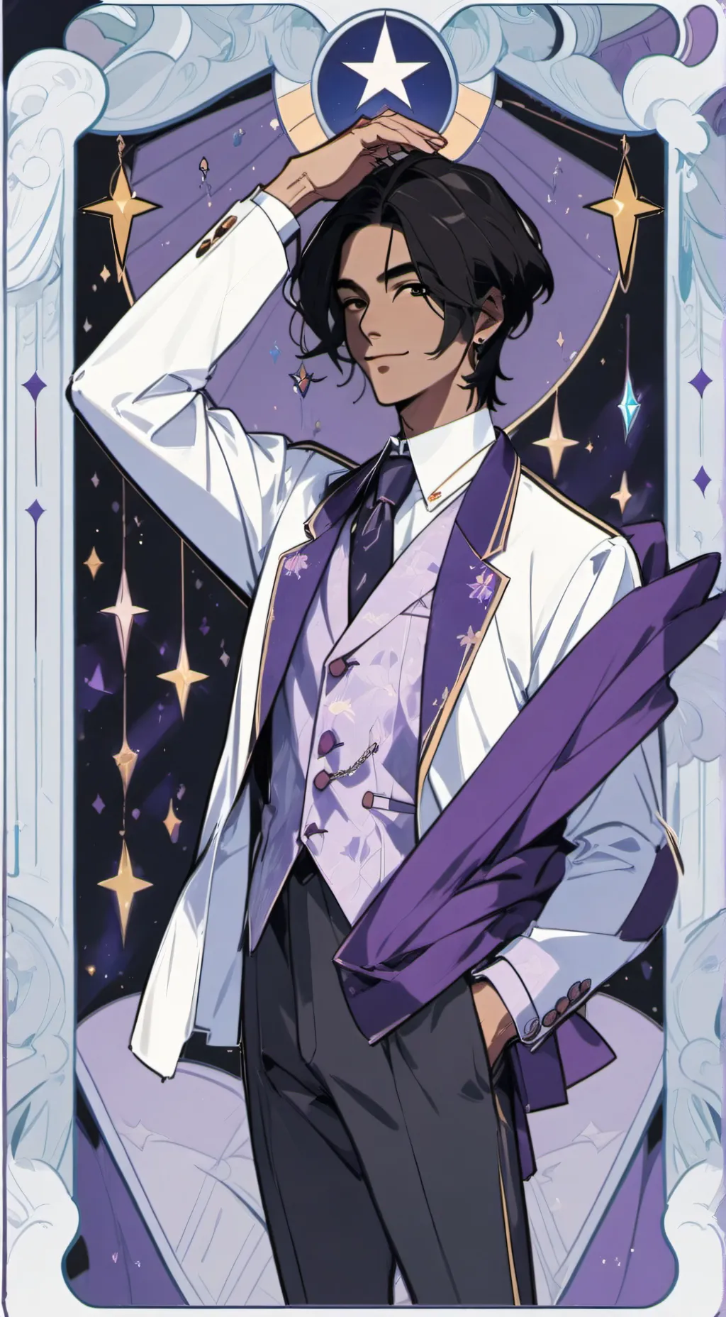 ai character: Michael Jackson  background