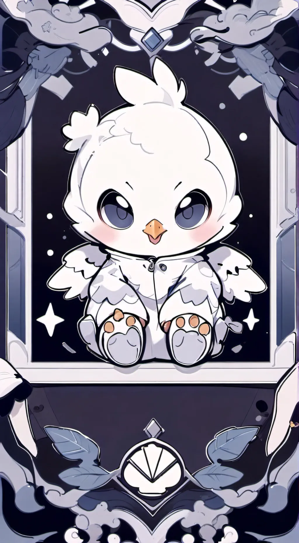 ai character: Chicken Shelly Sim background