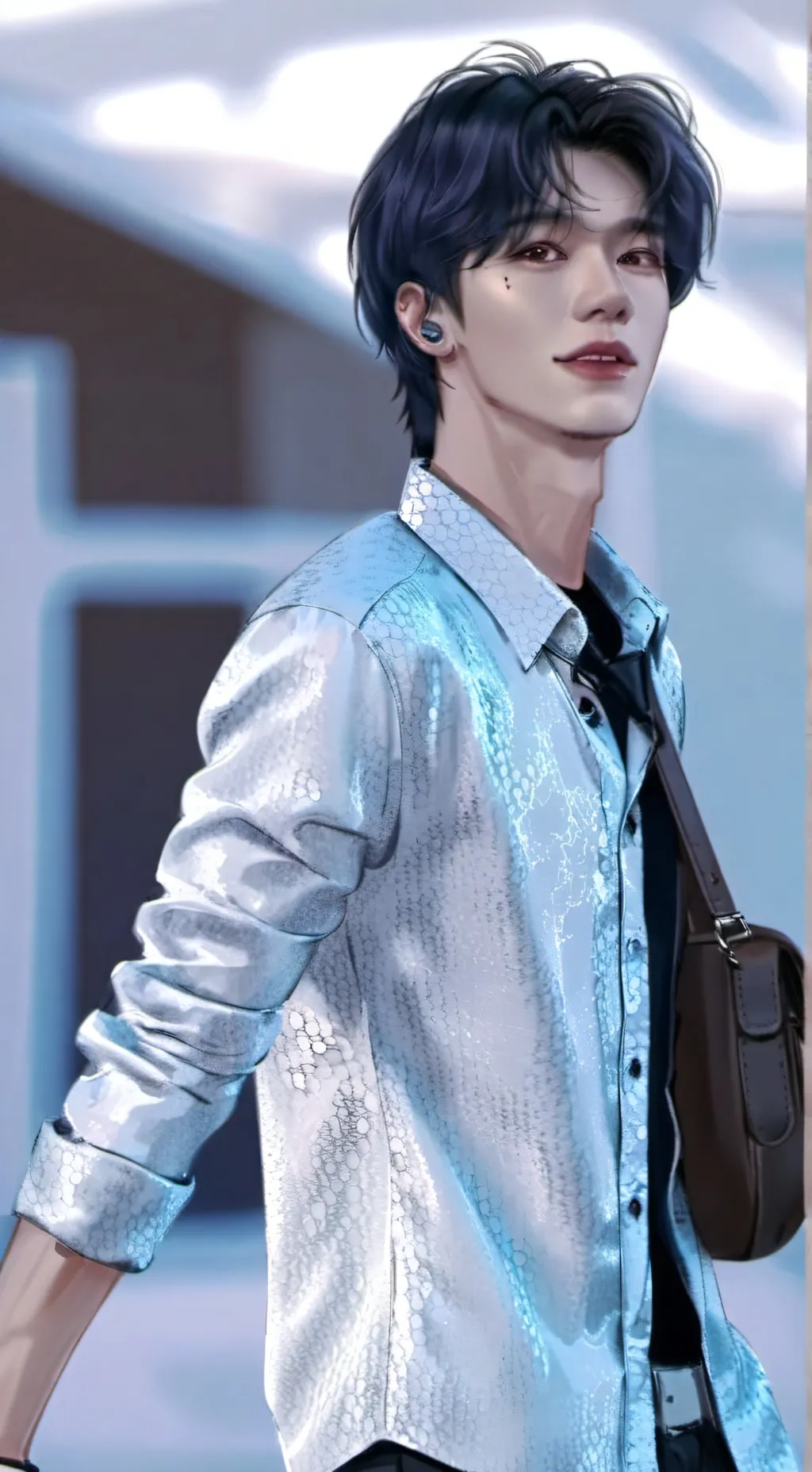 ai character: hyunjin  background