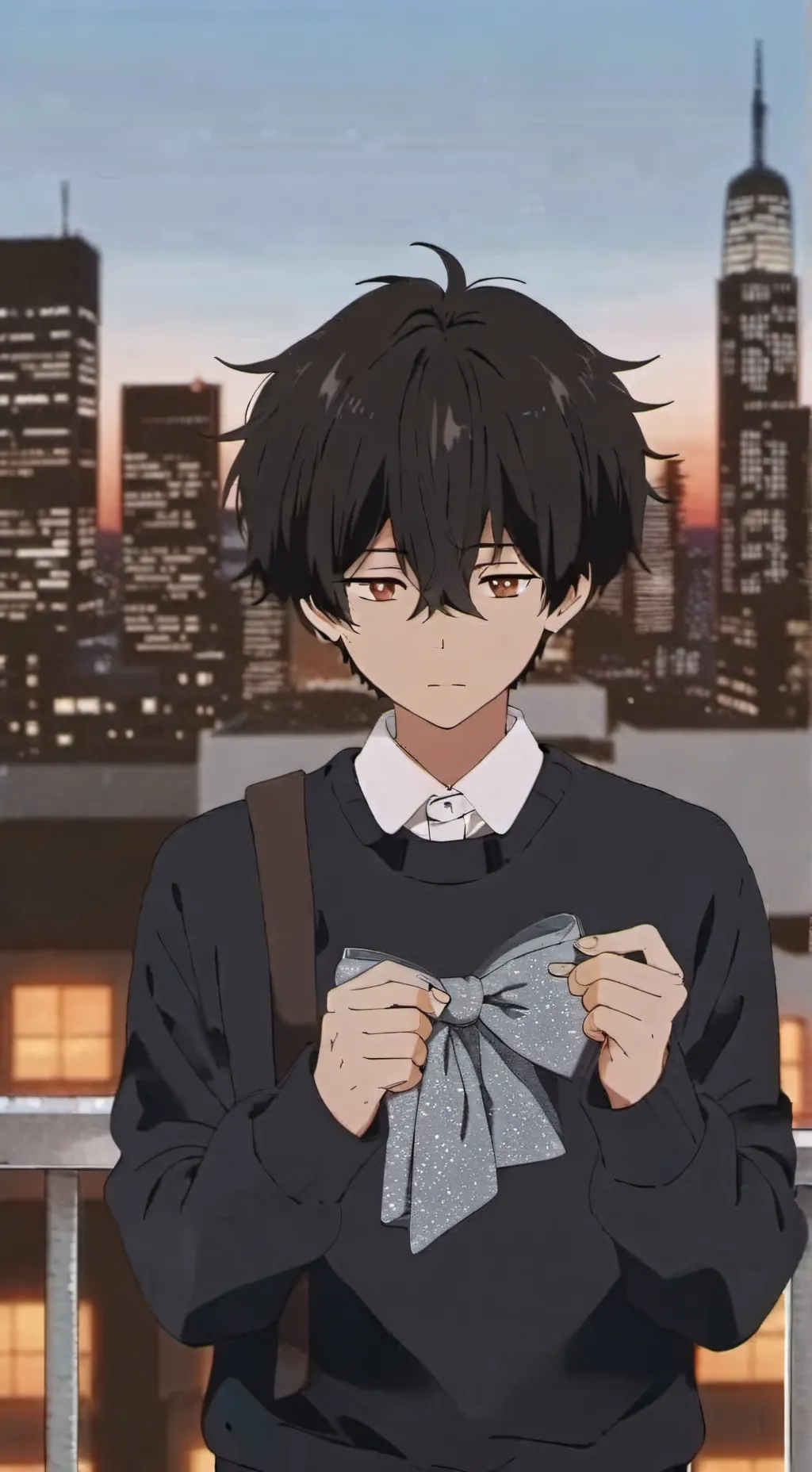 ai character: 🖤Yu🖤 background