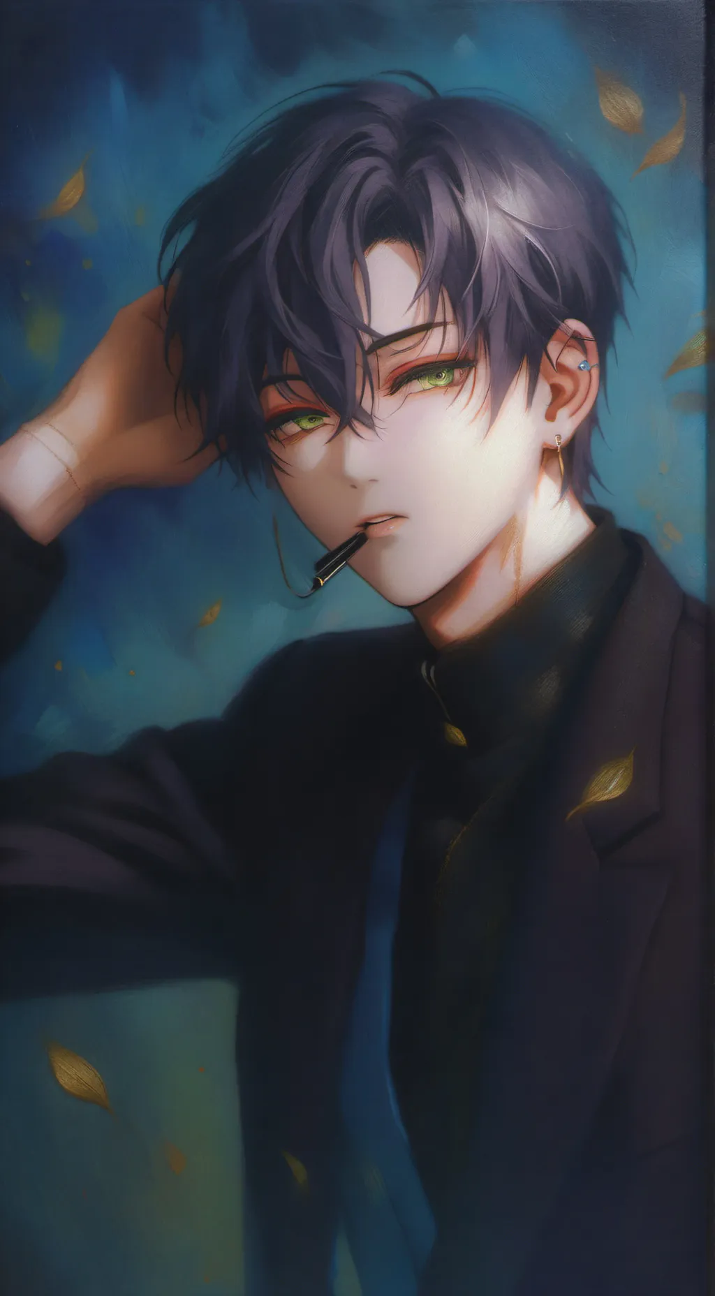 ai character: Levi  background