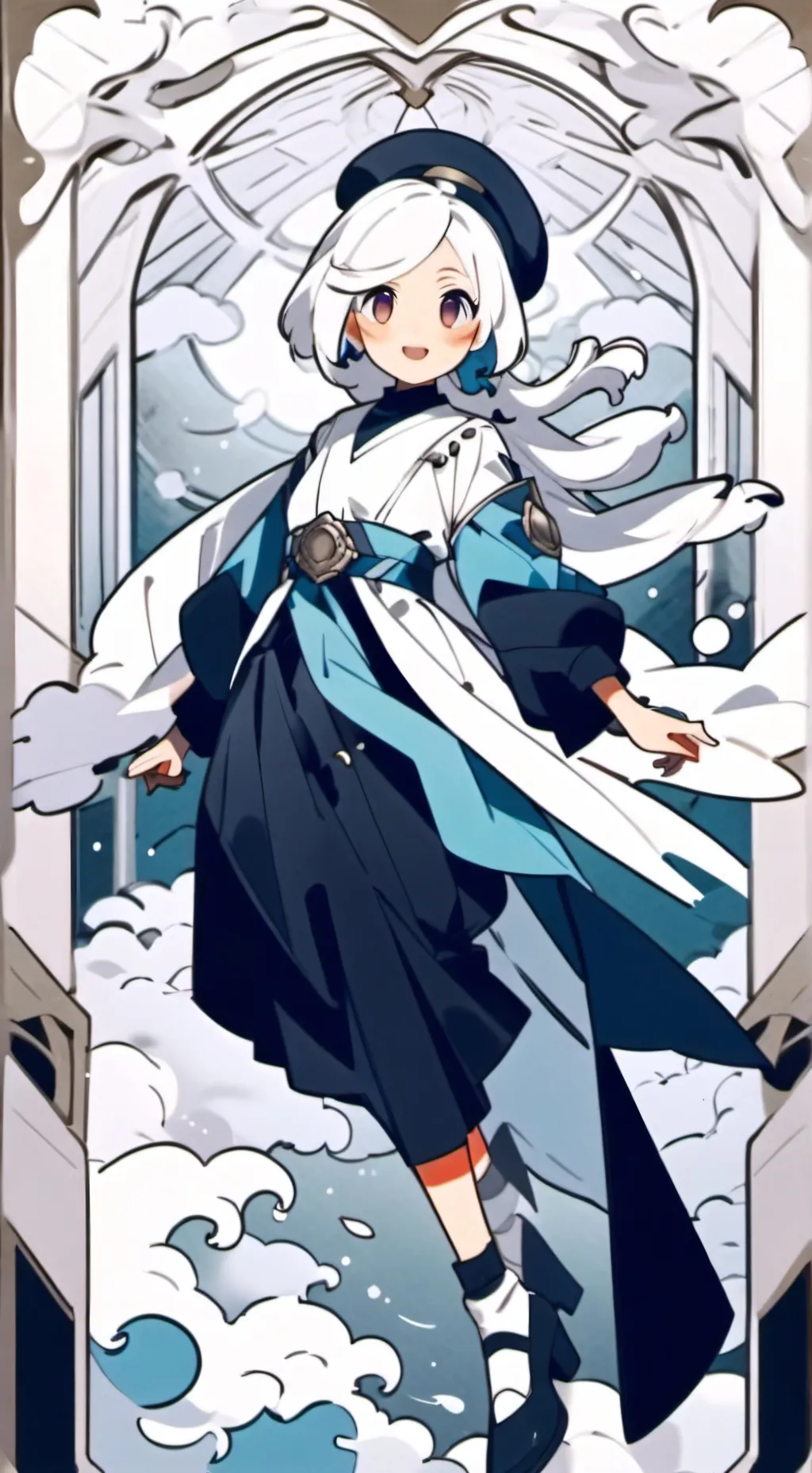 ai character: GCC x SMC x PVC  background