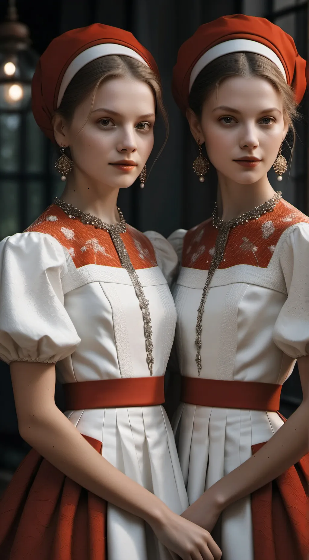 ai character: Sarah and Madison  background