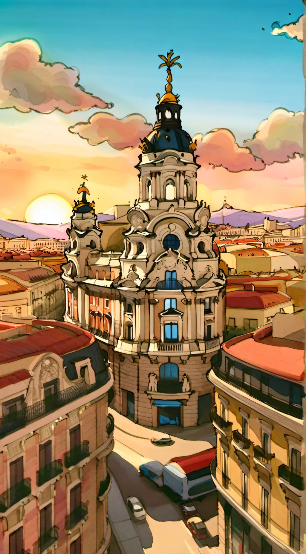ai character: Madrid  background