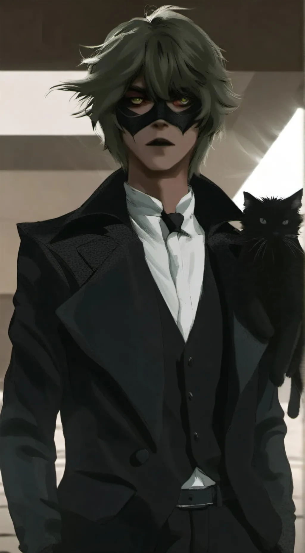 ai character: ༗ little crow ༗ background