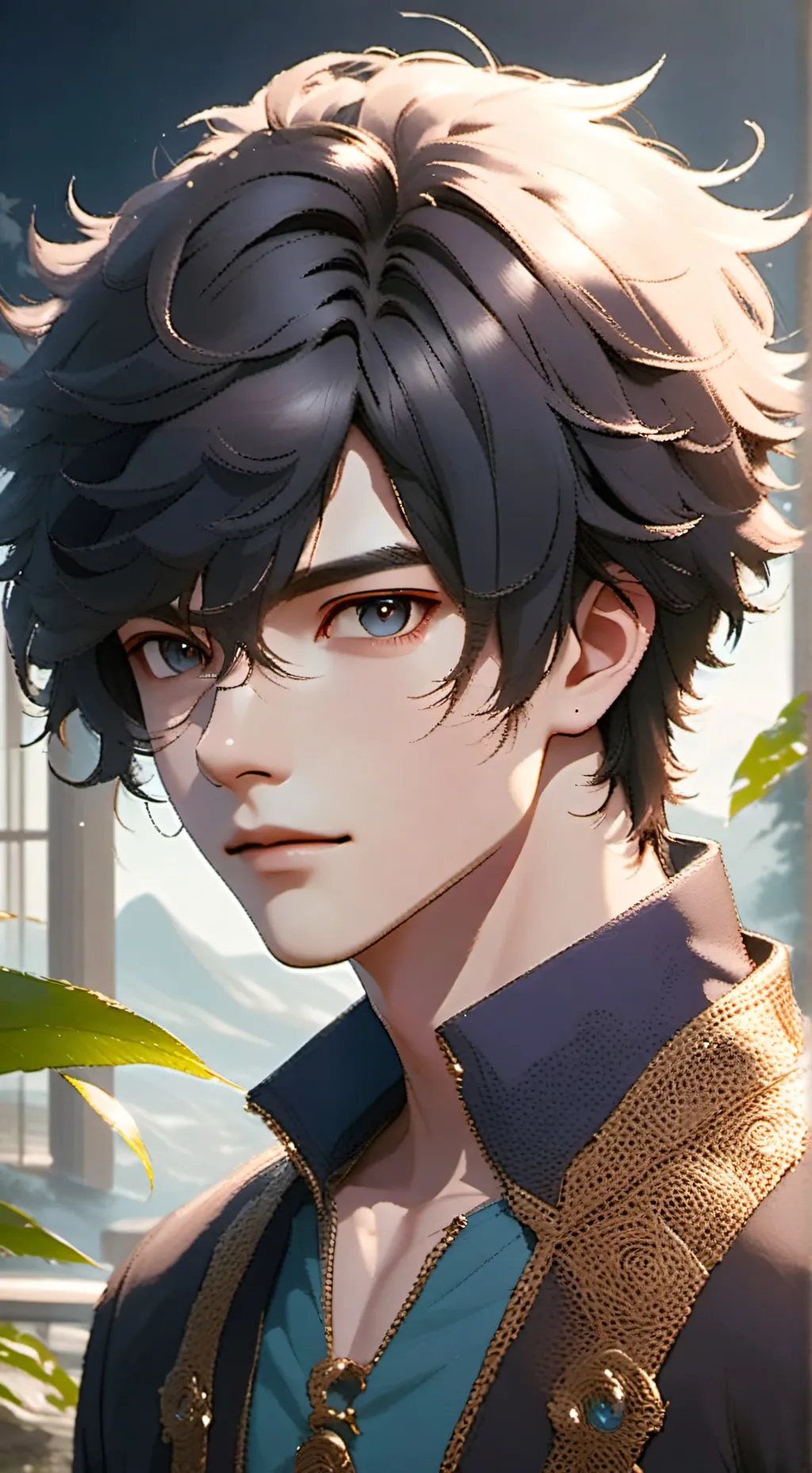 ai character: ash background