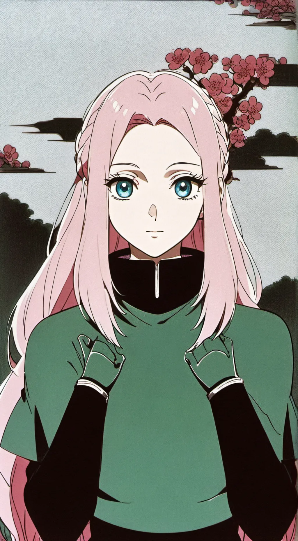 ai character: Sakura  background