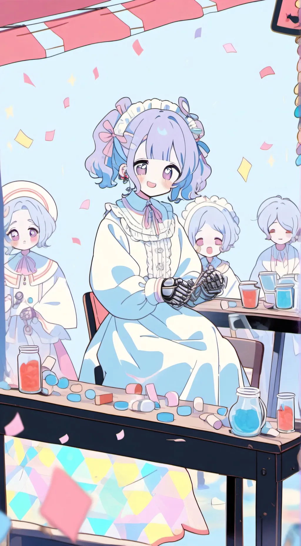 ai character: ppt evil scientist background