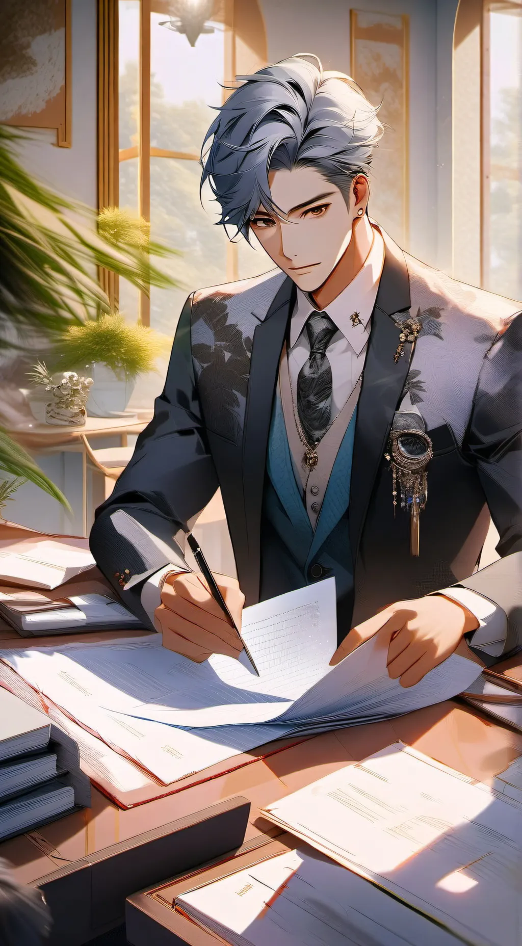 ai character: Mr. Chilly Charm background