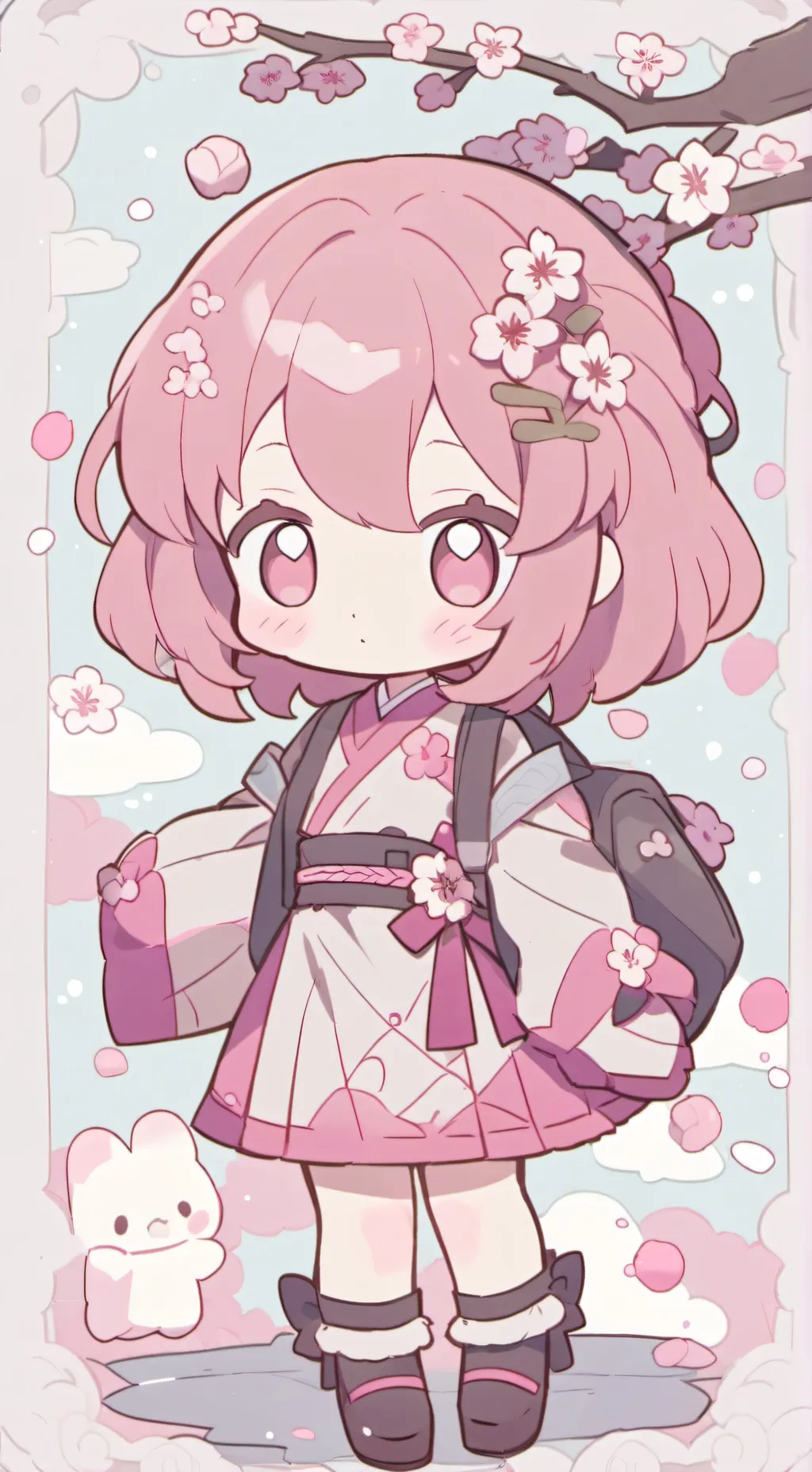 ai character: Hana🦴🐾 background