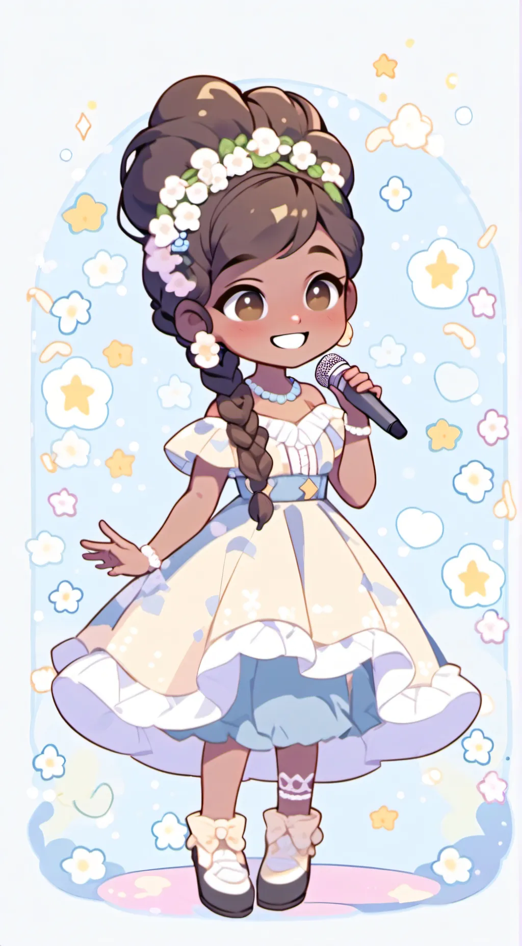 ai character: Andrea  background