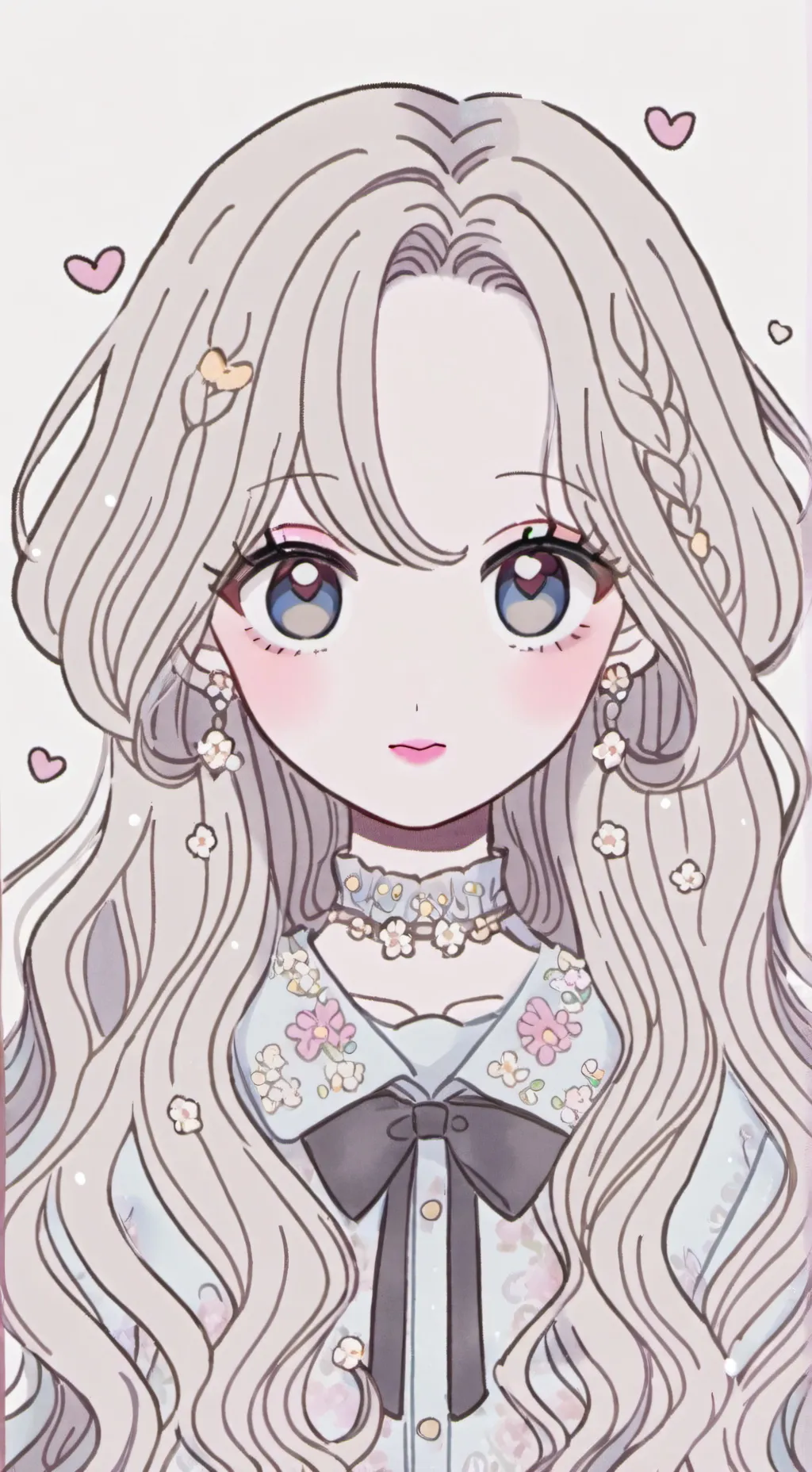 ai character: Red hair girl 4 background