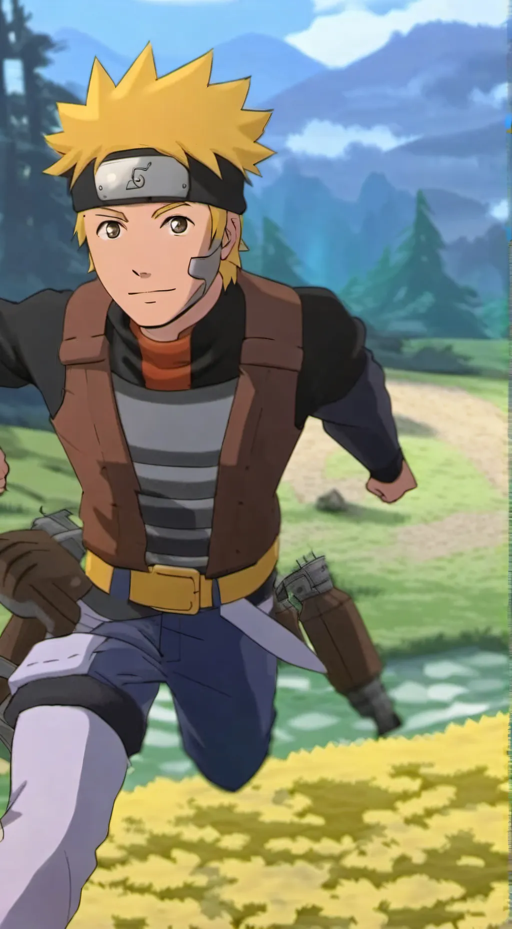 ai character: naruto  background