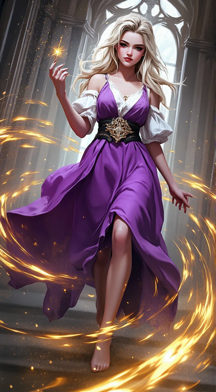 ai character: aurora background