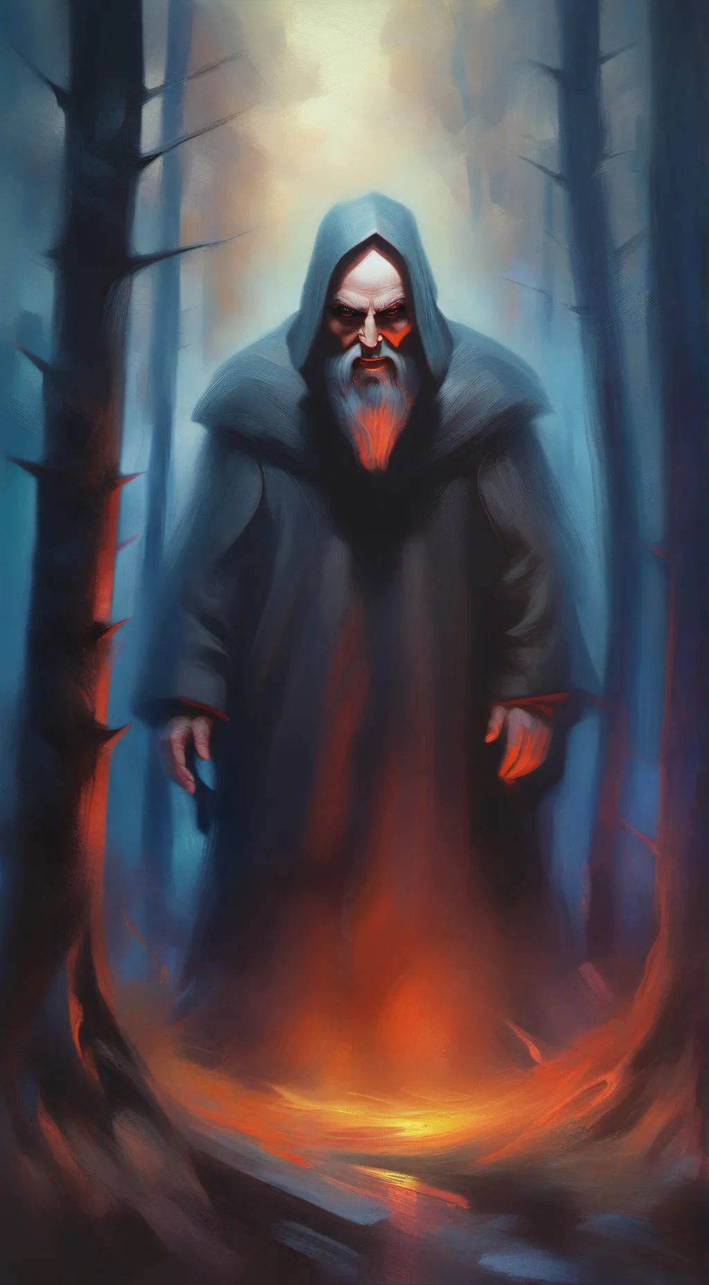 ai character: Vampire hunter  background