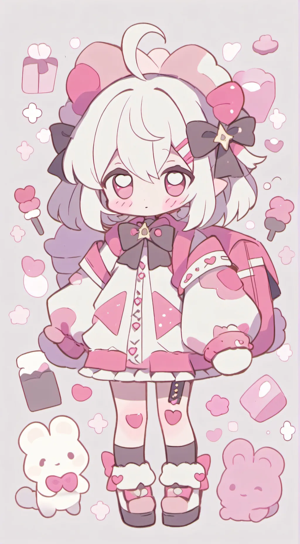 ai character: сестренка background