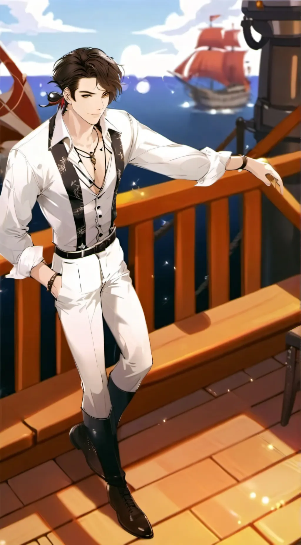 ai character: Trafalgar law  background