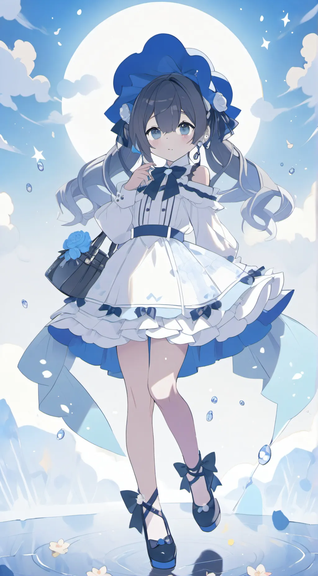 ai character: little girl background