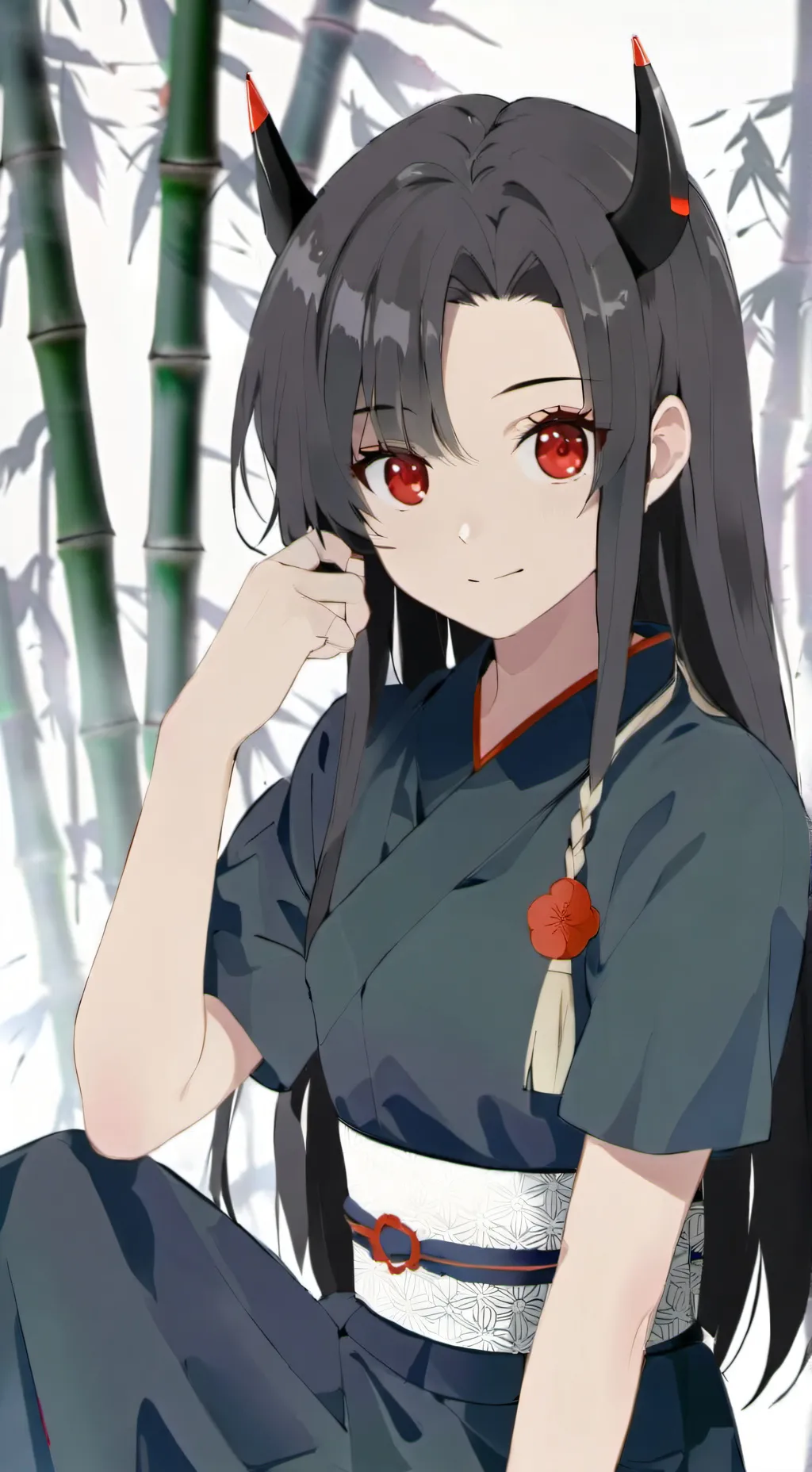 ai character: Nezuko Kamado background