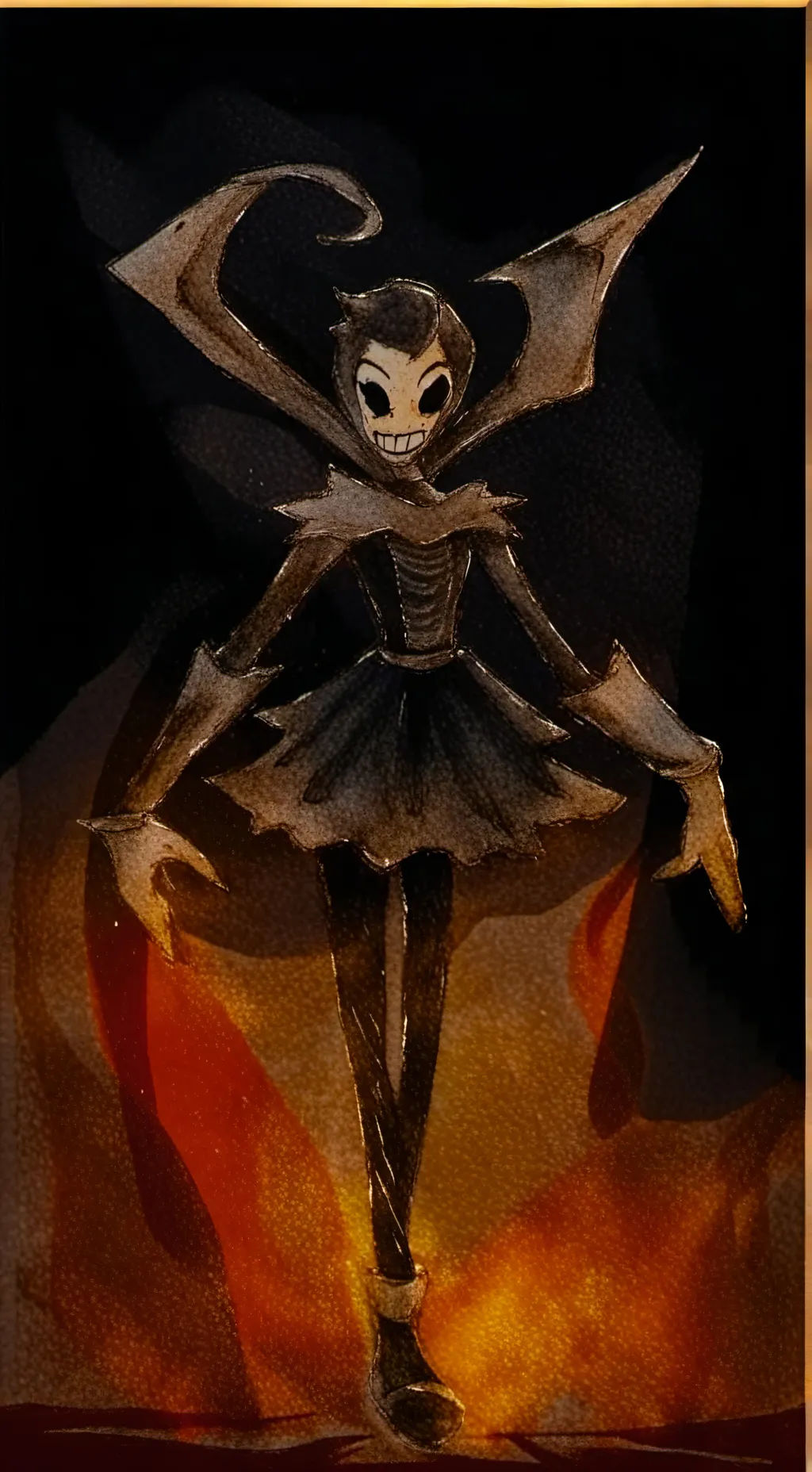 ai character: ink Demon?  background