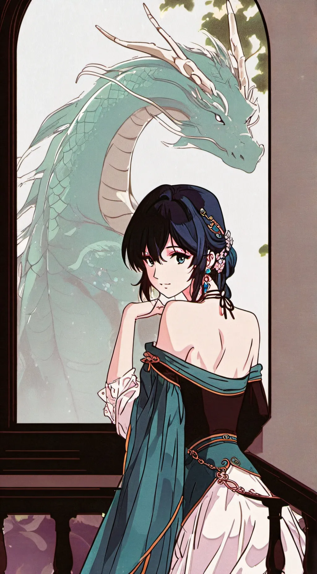 ai character: Qinglong background