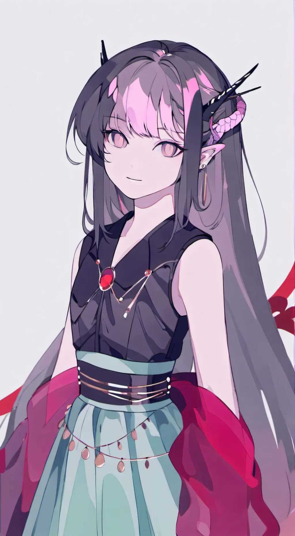 ai character: Aurora background