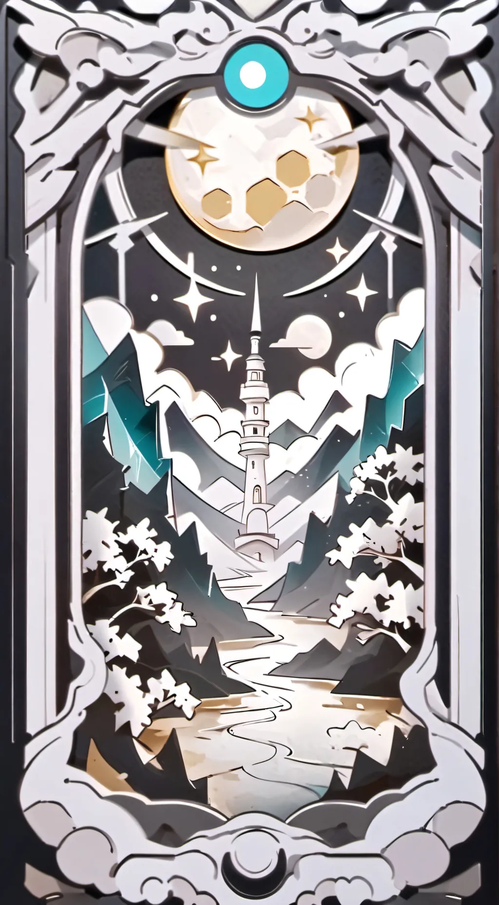 ai character: Moonflower background