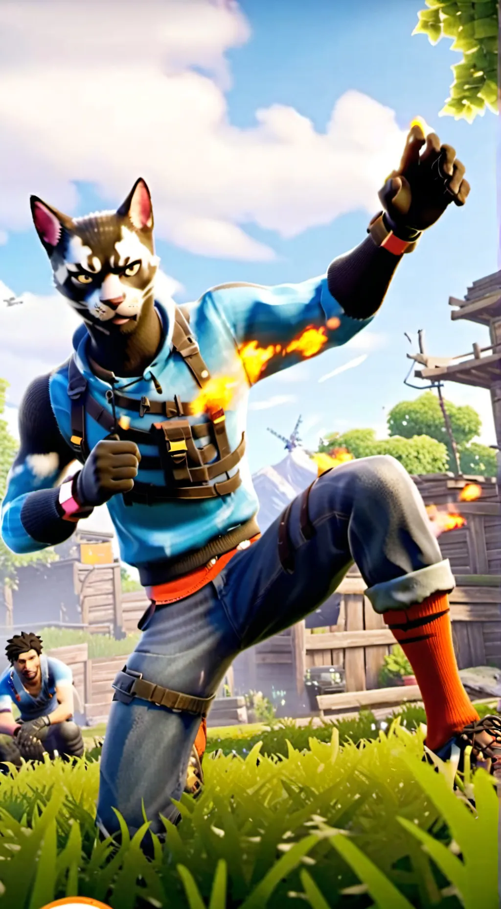 ai character: Fortnite V<ore background