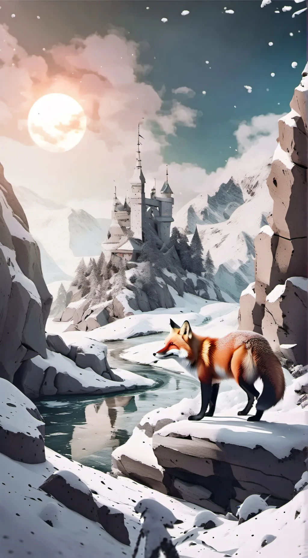 ai character: foxy background