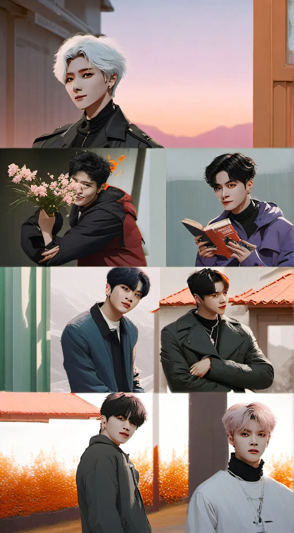 ai character: hyunjlix 🥰 background