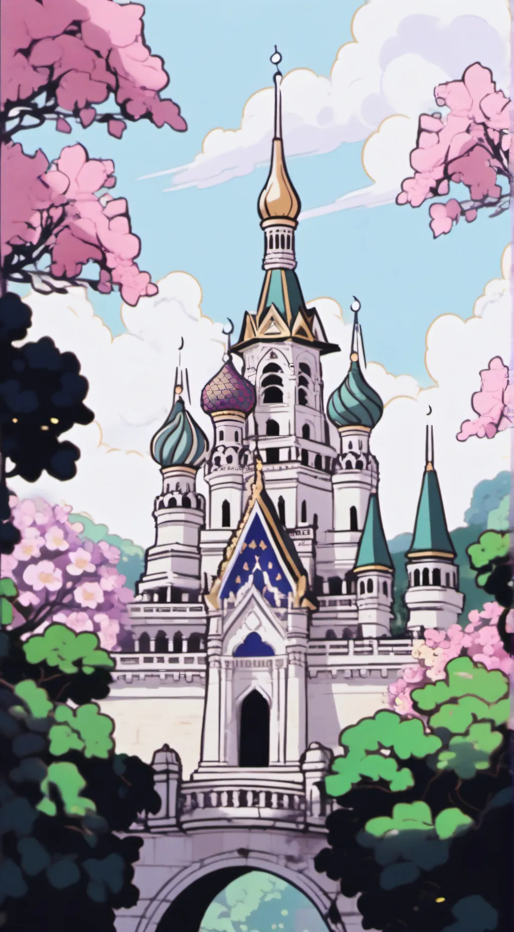 ai character: Mha palace background