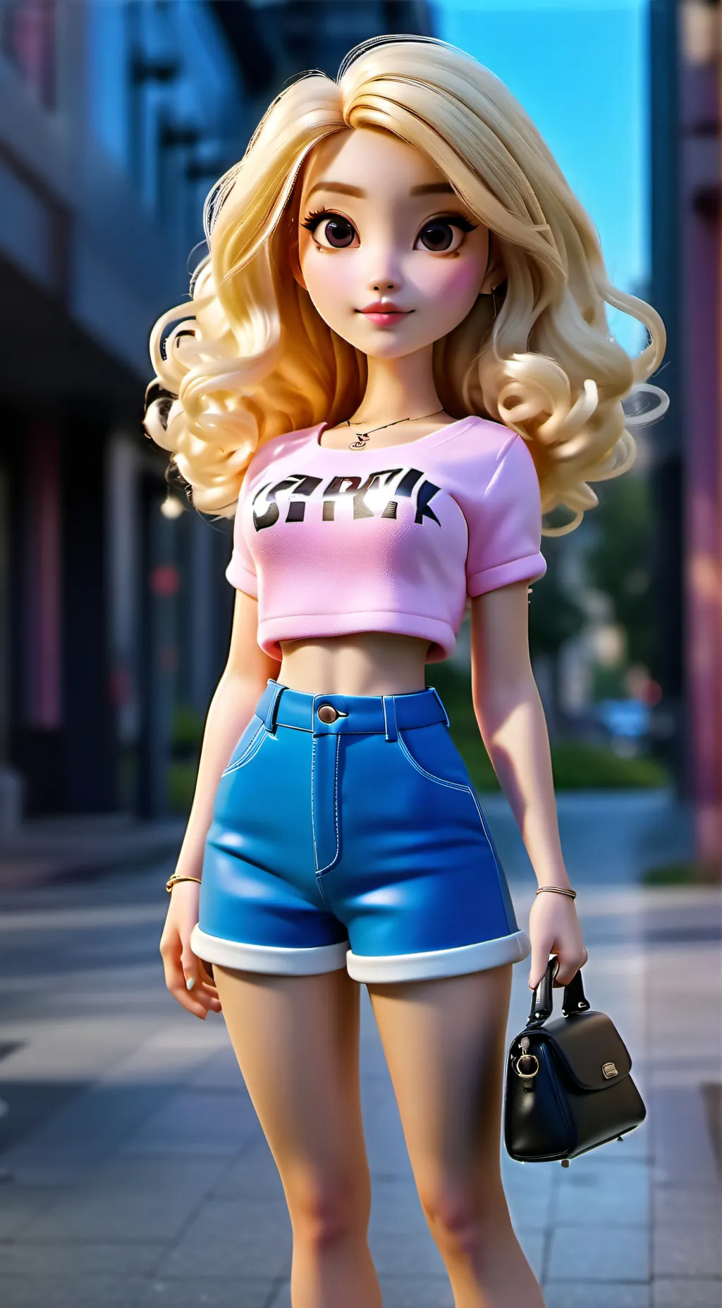 ai character: Coraline  background