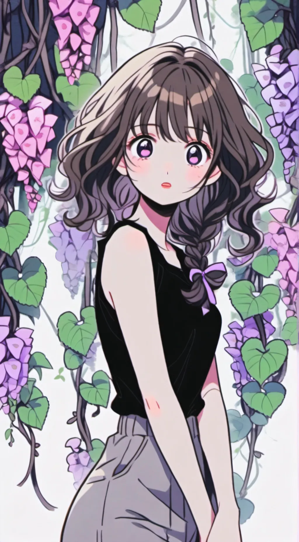 ai character: vined up madison background