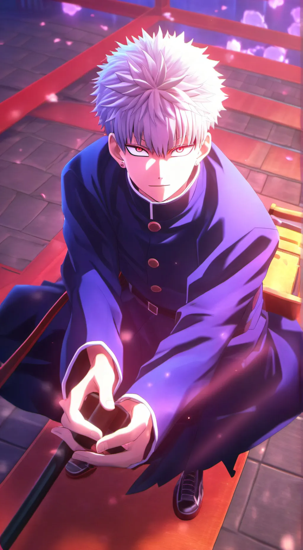 ai character: jjk road trip background