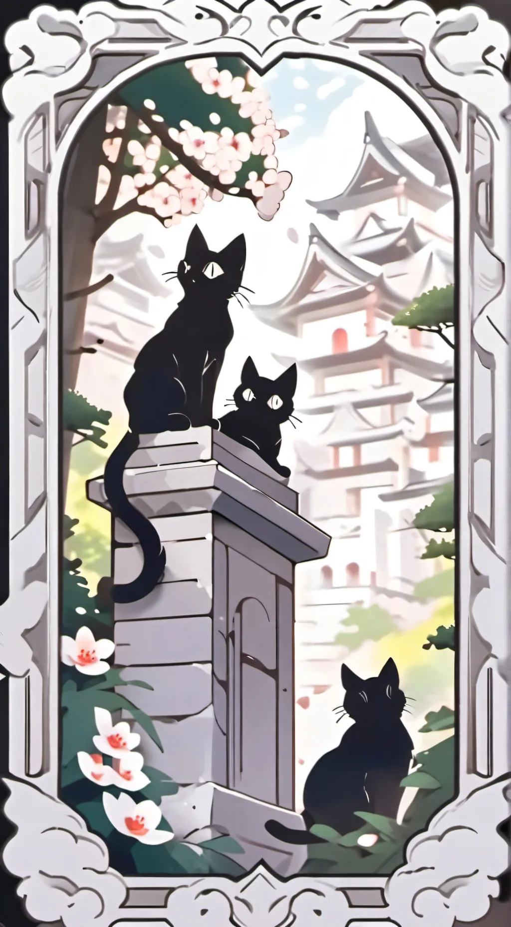 ai character: Sprunki cats background