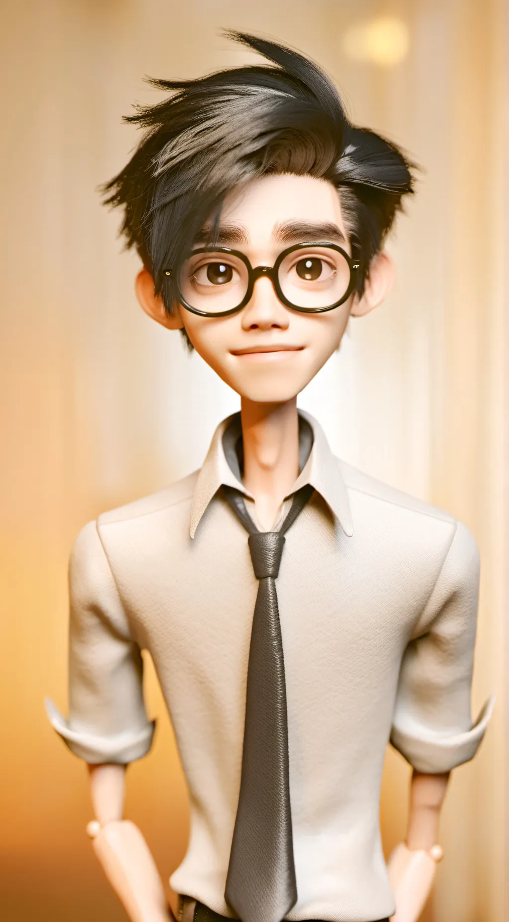 ai character: Emo nerd background