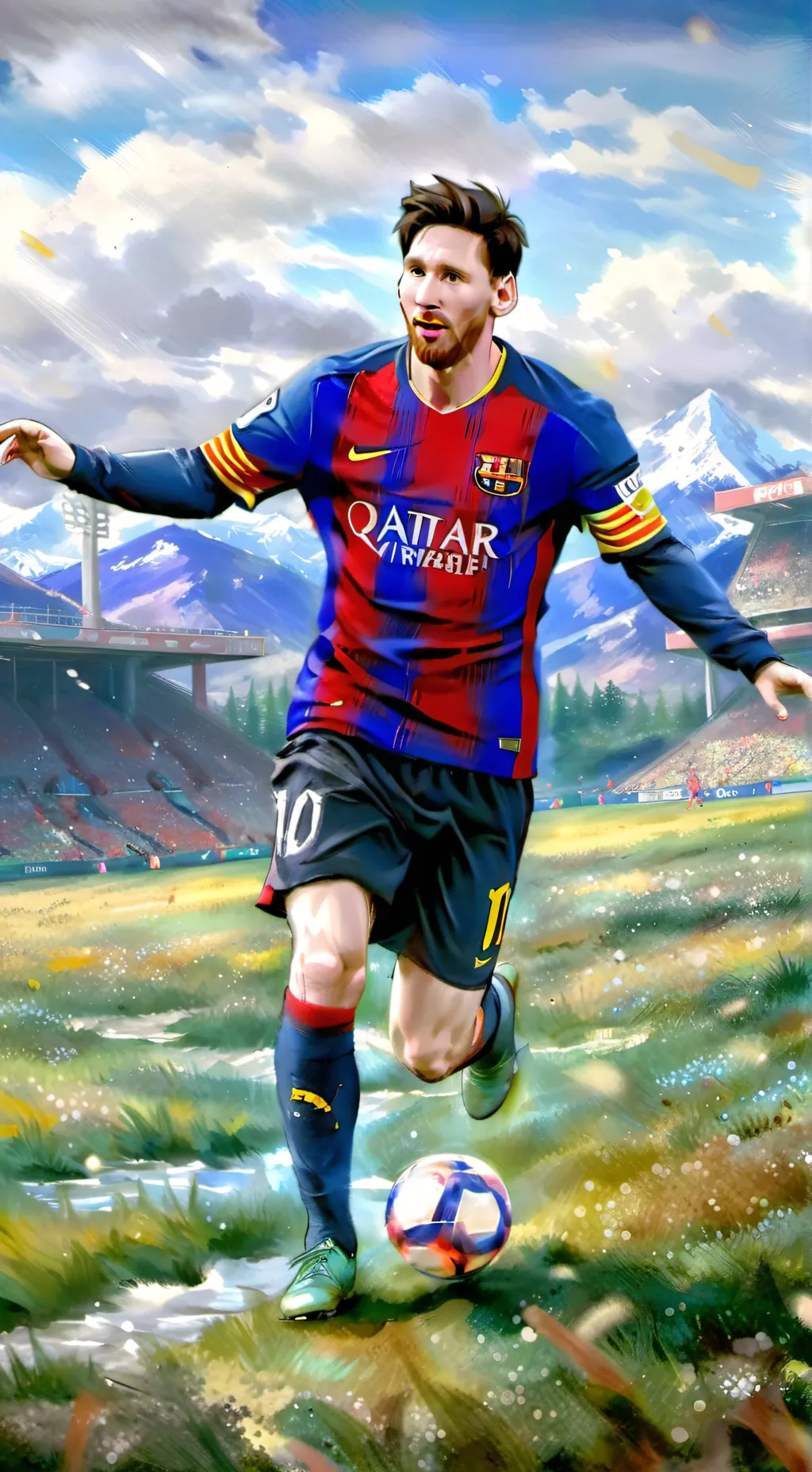 ai character: Messi background