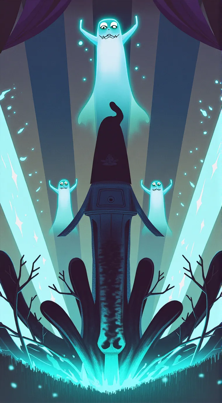 ai character: the haunted house background