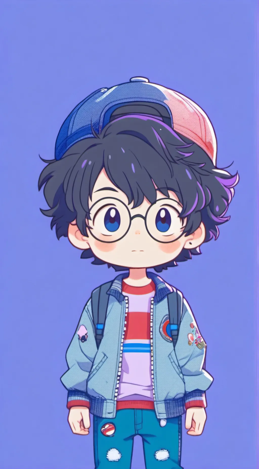 ai character: Nabi y Santi💙❤️ background